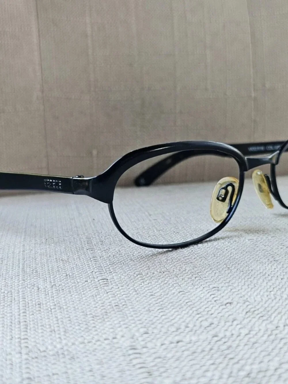 Vintage Versus Gianni Versace Eyeglasses Frame Black MOD.R18 Glasses Made Italy
